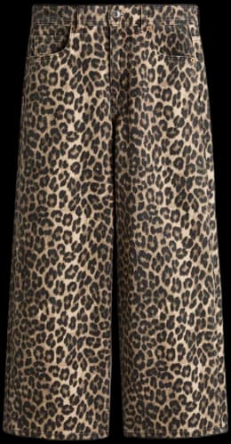 Leopard print trousers