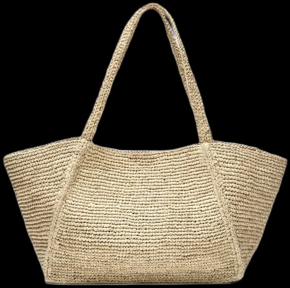 Raffia tote bag